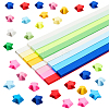 4 Colors Lucky Star Origami Paper DIY-SC0027-23-1