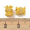 Brass Cubic Zirconia Beads KK-L215-205G-3