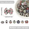 40Pcs 8 Styles Alloy Rhinestone European Beads MPDL-YW0001-04-3