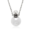 Glass Round Perfume Bottle Necklaces PW-WG68673-01-1