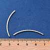 925 Sterling Silver Curved Tube Beads STER-H112-07B-3