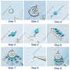 SUNNYCLUE DIY Chandelier Earring Making Kit DIY-SC0020-32-4