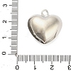 Three-Dimensional Heart Brass Pendants KK-V006-03P-01-4