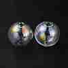 Handmade Two Holes Blown Glass Globe Beads FIND-WH0104-01H-1