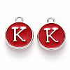 Platinum Plated Alloy Enamel Charms LS-ENAM-S118-03K-P-1