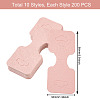 220Pcs 11 Styles Paper Necklace Display Cards CDIS-CD0001-03-3