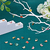 96Pcs 12 Colors Butterfly Alloy Enamel Shoe Charms PALLOY-FH00001-4