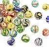 30Pcs 6 Colors Handmade Gold Sand Lampwork Beads LAMP-YW0004-21-2