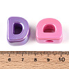 UV Plating Opaque Acrylic European Beads OACR-M027-03D-4