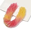 Transparent Painted Glass Beads Strands X1-DGLA-A034-T2mm-A07-1
