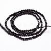 Natural Black Onyx Beads Strands G-N0171-10-3mm-2