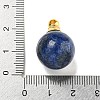 Natural Lapis Lazuli Perfume Bottle Pendants G-K338-22G-06-3