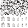 60Pc 6 Styles 201 Stainless Steel Cord Ends STAS-TA0002-98-1