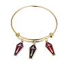20Pcs 4 Colors Zinc Alloy Enamel Pendants ENAM-CJ0001-107-7
