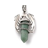 Natural Green Aventurine Pointed Pendants G-B042-04P-56-2