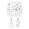 10Pcs 10 Style 201 Stainless Steel Pendants STAS-UN0024-98-1