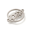 201 Stainless Steel Laser Cut Connector Charms STAS-R132-14P-2