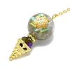 Round Resin Dowsing Pendulum Big Pendants G-C117-01G-04-2