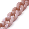 Handmade Acrylic Curb Chains X-AJEW-JB00679-02-3