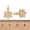Brass Micro Pave Cubic Zirconia Pendants KK-B083-25C-G-3