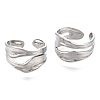 304 Stainless Steel Cuff Ring X-RJEW-N038-112P-2