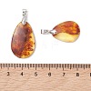 Natural Amber Pendants PALLOY-JF05260-02-4