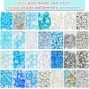 DIY Round Glass & CCB Plastic Beads Bracelets Making Kits DIY-FS0007-56A-2
