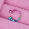 316L Stainless Steel Hoop Nose Rings WGEE114-34-1