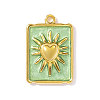 304 Stainless Steel Enamel Pendants STAS-OY002-41G-02-1