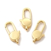 Eco-Friendly Rack Plating Brass Lobster Claw Clasps KK-F851-01G-3