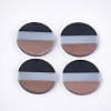 Tri-color Resin & Walnut Wood Pendants RESI-S358-78B-1