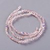 Electroplate Glass Beads Strands EGLA-E057-01B-01-2