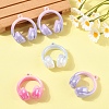 5Pcs Opaque Acrylic Pendants OACR-YW0003-21-4