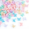 100Pcs UV Plating Opaque Acrylic Beads OACR-TADJ0001-11-2