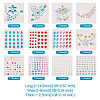 12 Sheets 12 Styles Resin Rhinestone Sticker Sets DIY-TA0004-68-2