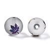Autumn Theme Electroplate Transparent Glass Beads EGLA-S178-01-01E-2