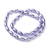 Electroplated Synthetic Non-magnetic Hematite Beads Strands G-C248-J01-8x12mm-3