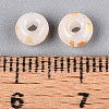 3/0 Baking Paint Glass Beads GLAA-G118-02J-4