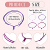 40Pcs 4 Colors Adjustable Nylon Cord Bracelets Making BJEW-TA00673-4