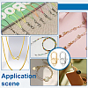 6Pcs 2 Colors Brass Lobster Claw Clasps KK-FG0001-29-5