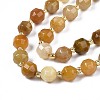 Natural Topaz Jade Beads Strands G-N326-100-03-3