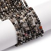 Natural Black Rutilated Quartz Beads Strands G-RM250104-C4-1