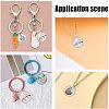 Alloy Glass Pendants PALLOY-CA0001-23-5