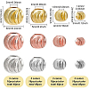 BENECREAT 12pcs 6 colors Brass Enamel Beads KK-BC0004-49-2