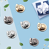 12Pcs 3 Colors Alloy Bag Tuck Lock Clasps FIND-CP0003-76-7