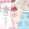 10Pcs UV Plating Iridescent Plastic Beads Caps FIND-YW0007-94A-3