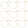 Brass Slider Bracelets Making MAK-UN0001-06G-1