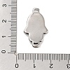 Retro 304 Stainless Steel Hamsa Hand Links STAS-L274-013AS-3