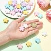 40Pcs 5 Colors Opaque Acrylic Beads OACR-FS0002-84-5