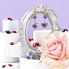 240Pcs 8 Style Romantic Valentines Ideas Glass Charms GLAA-LS0001-06-6
